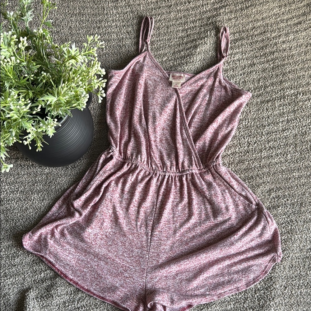 Women's Pink Sleeveless Romper